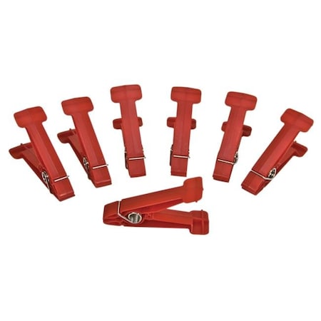 Fabrication Enterprises 10-0842 Graded Pinch Finger Exerciser - 7 Replacement Pinch Pins - Red; Light